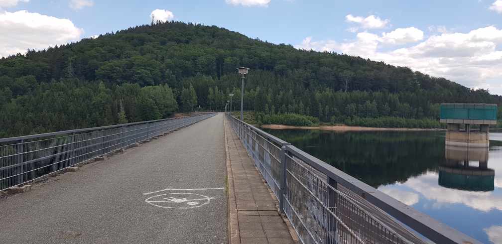 Talsperre Lichtenberg Staumauer