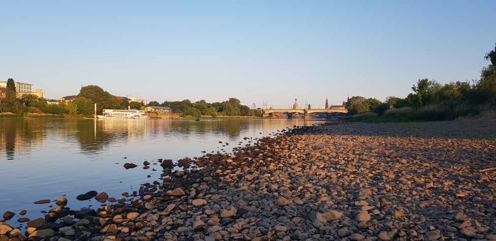 an der Elbe in Dresden