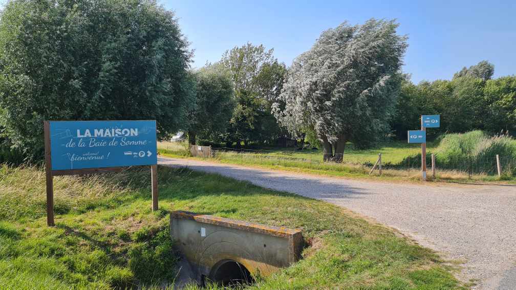 Maison de la Baie de Somme Zufahrt Stellplatz