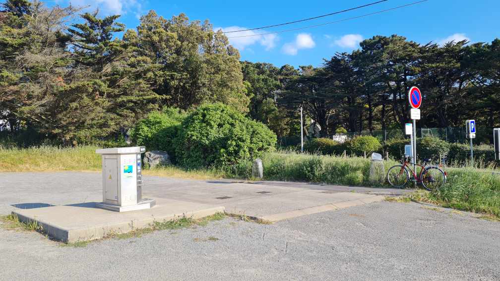 Versorgung Station Stellplatz Plage des Jaunais