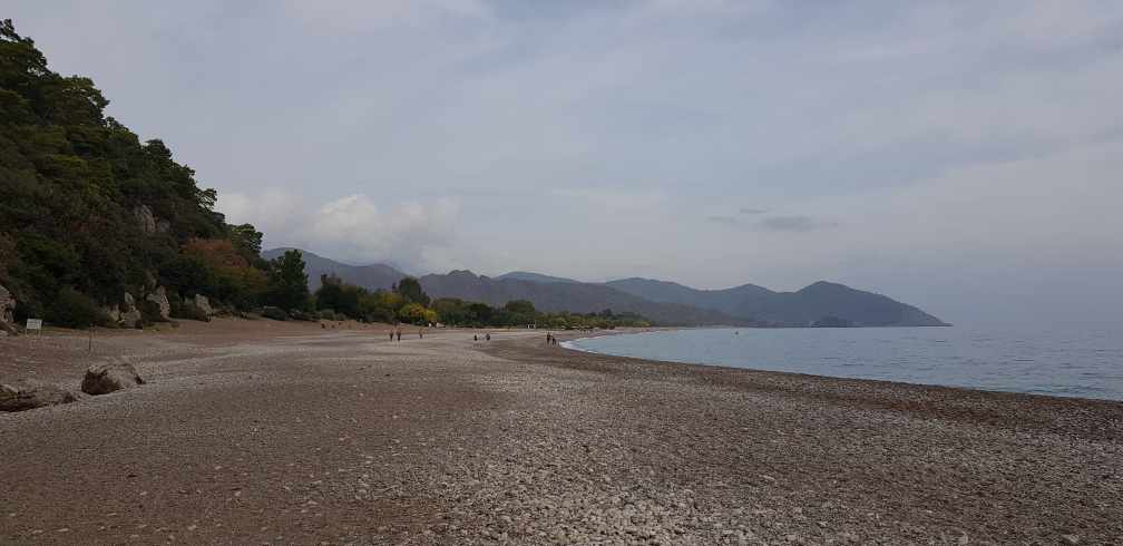 Strand an der Ausgrabungsstätte Olympus Kemer