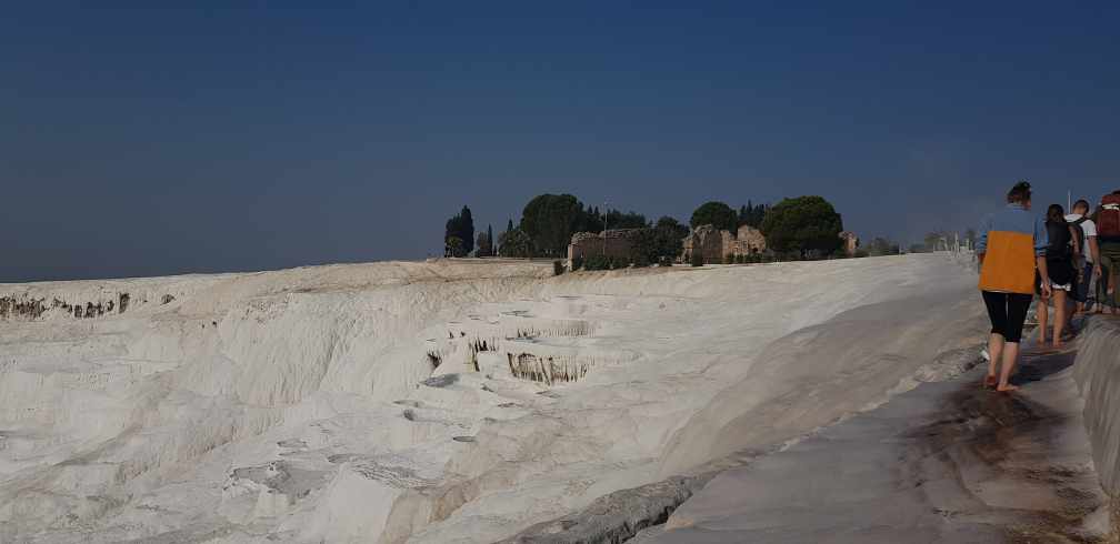 Wanderung Kalkterrassen Pamukkale Türkei