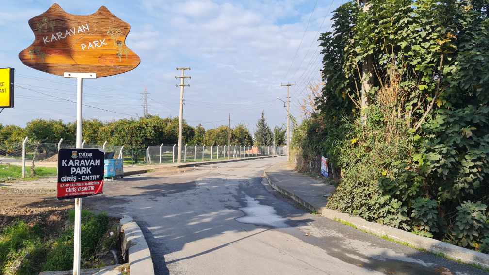 Zufahrt Tarsus Caravanpark