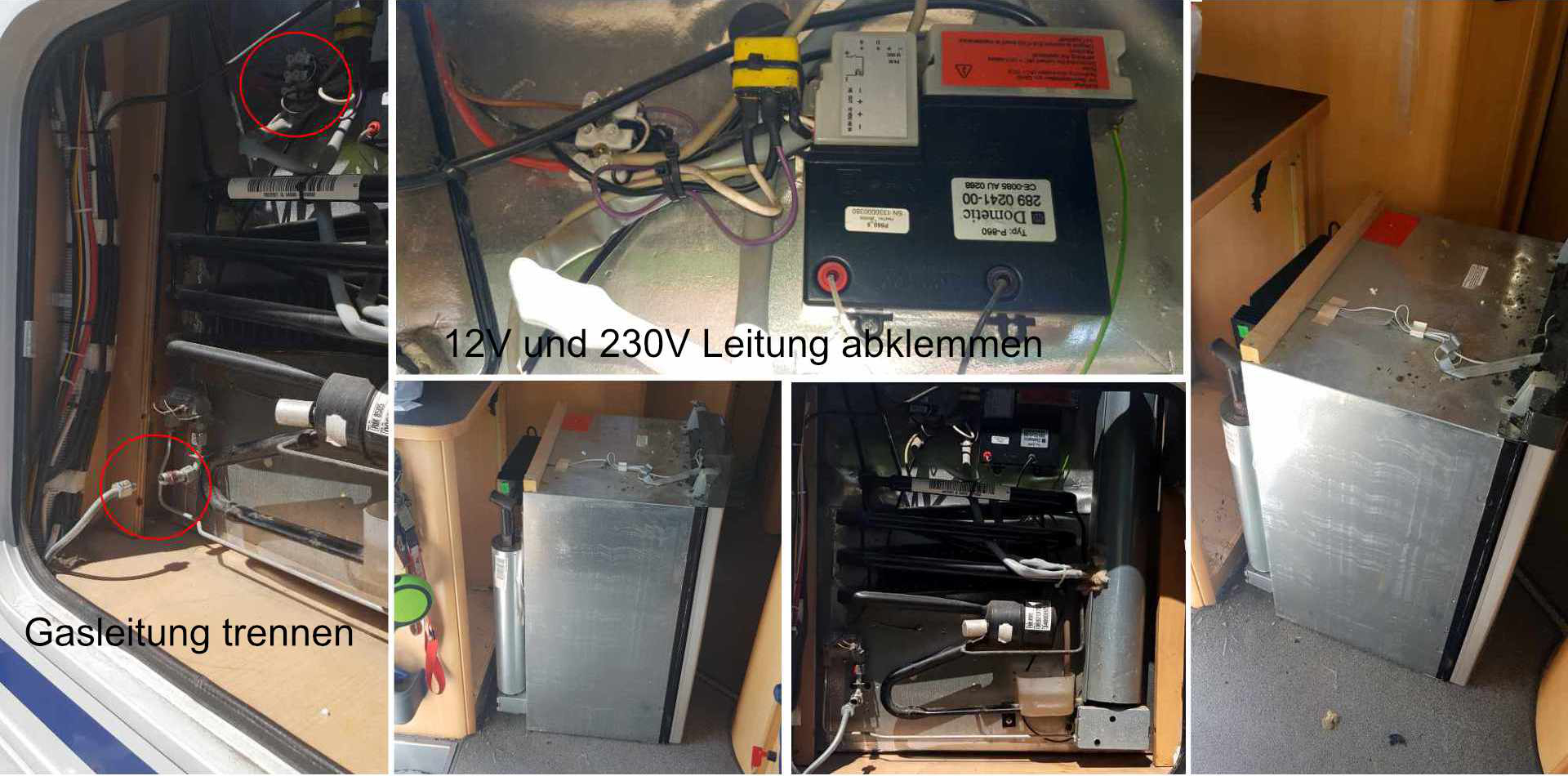 Bildergalerie Ausbau Absorberkühlschrank